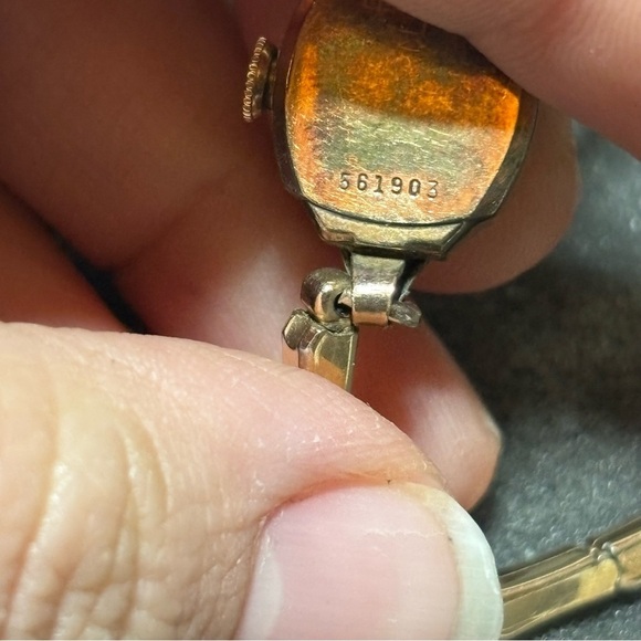 Vintage Bulova L3 Ladies Cocktail Watch Mechanical Wind 10K Gold Plated Working - Picture 7 of 8